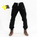KEMITOUR Men's Motorcycle Riding Pants with Knee & Hip Guards Motorcycle Riding Pants Nixie Black XXL