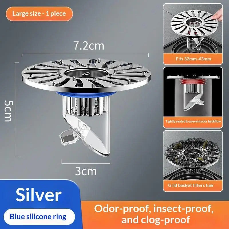 Anti-Odor Floor Drain Cover with Removable Filter Basket Floor Drain Cover Nixie A7