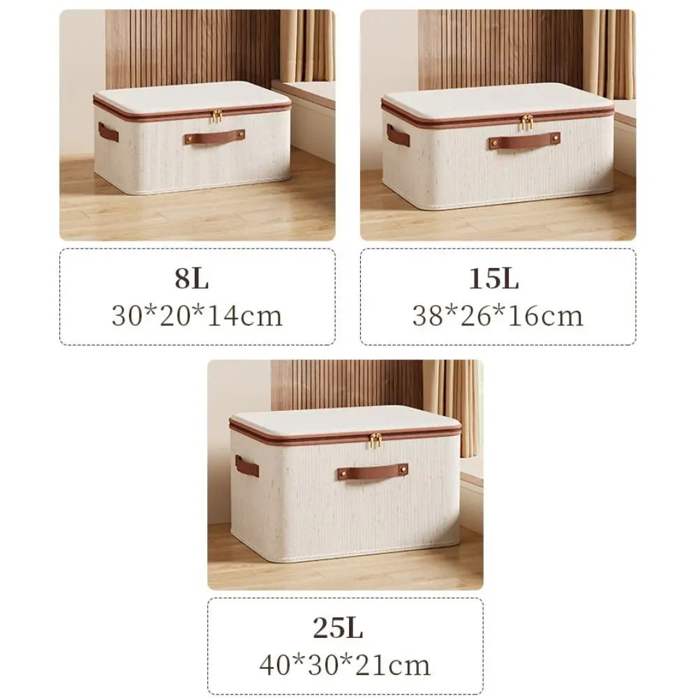 Large Dustproof Clothes Storage Box with Lid – Foldable Organizer
