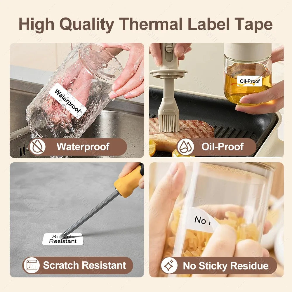 Marklife P15 Thermal Label Paper 12mm 15mm – Waterproof Rolls Thermal Label Rolls Nixie