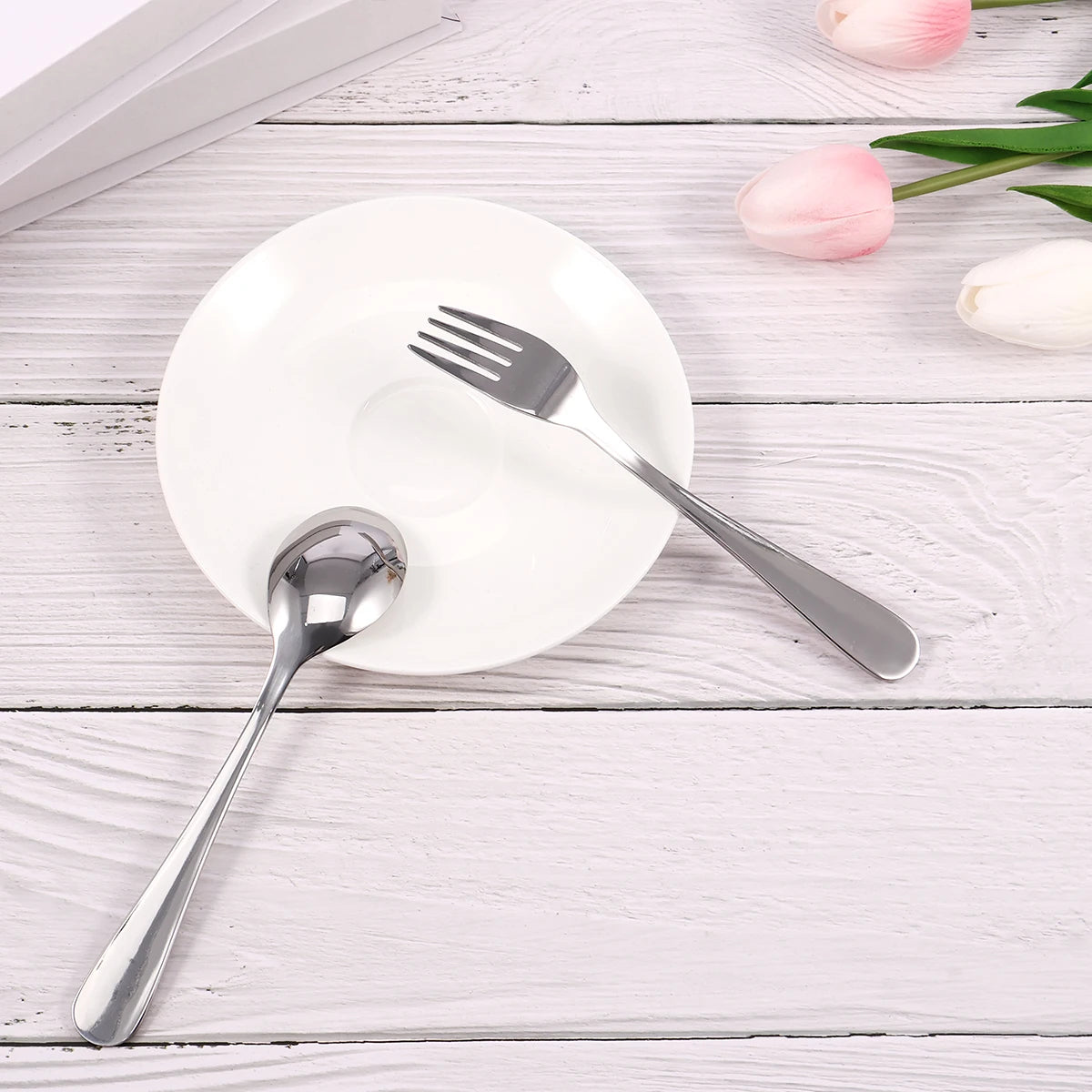 10-Piece Kids Stainless Steel Spoon & Fork Set – Cartoon Bear Kids Flatware Set Nixie