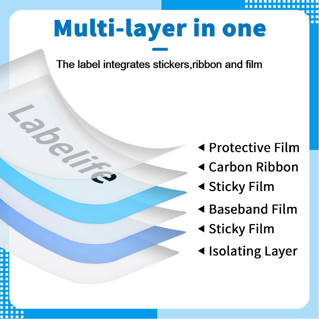 Labelife 5-Pack TZe-231 Black on White Label Tape – Brother P-Touch Label Printer Tape Nixie