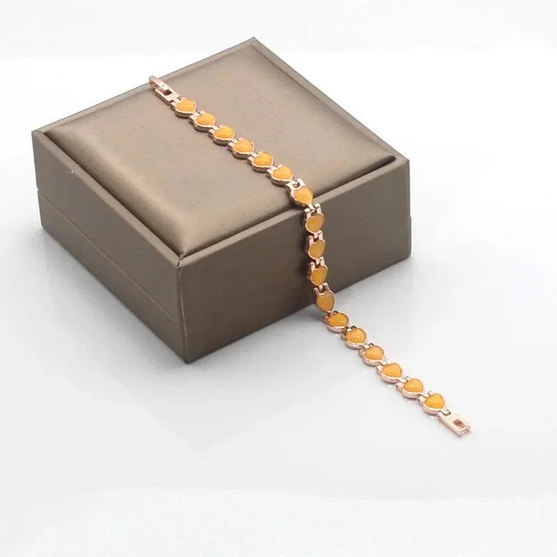 Women's Magnetic Cat's Eye Heart Bracelet | Zinc Alloy Fashion Bracelet Nixie