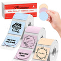 Phomemo M200 Color Labels 40x30mm – 3 Rolls, 690 Labels Label Printer Tape Nixie 3 Color Round