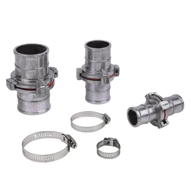 Aluminum Snap Coupling Hose Connector with Clamps | 1"–2" Hose Snap Connector Nixie