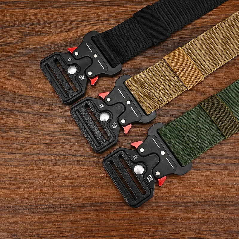 Tactical Nylon Canvas Belt – Unisex Outdoor Hiking Belt Tactical Nylon Belt Nixie