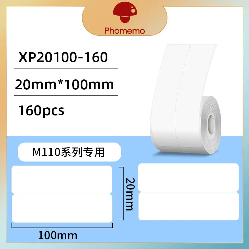 Phomemo M110/M200 Self-Adhesive Thermal Label Paper Stickers