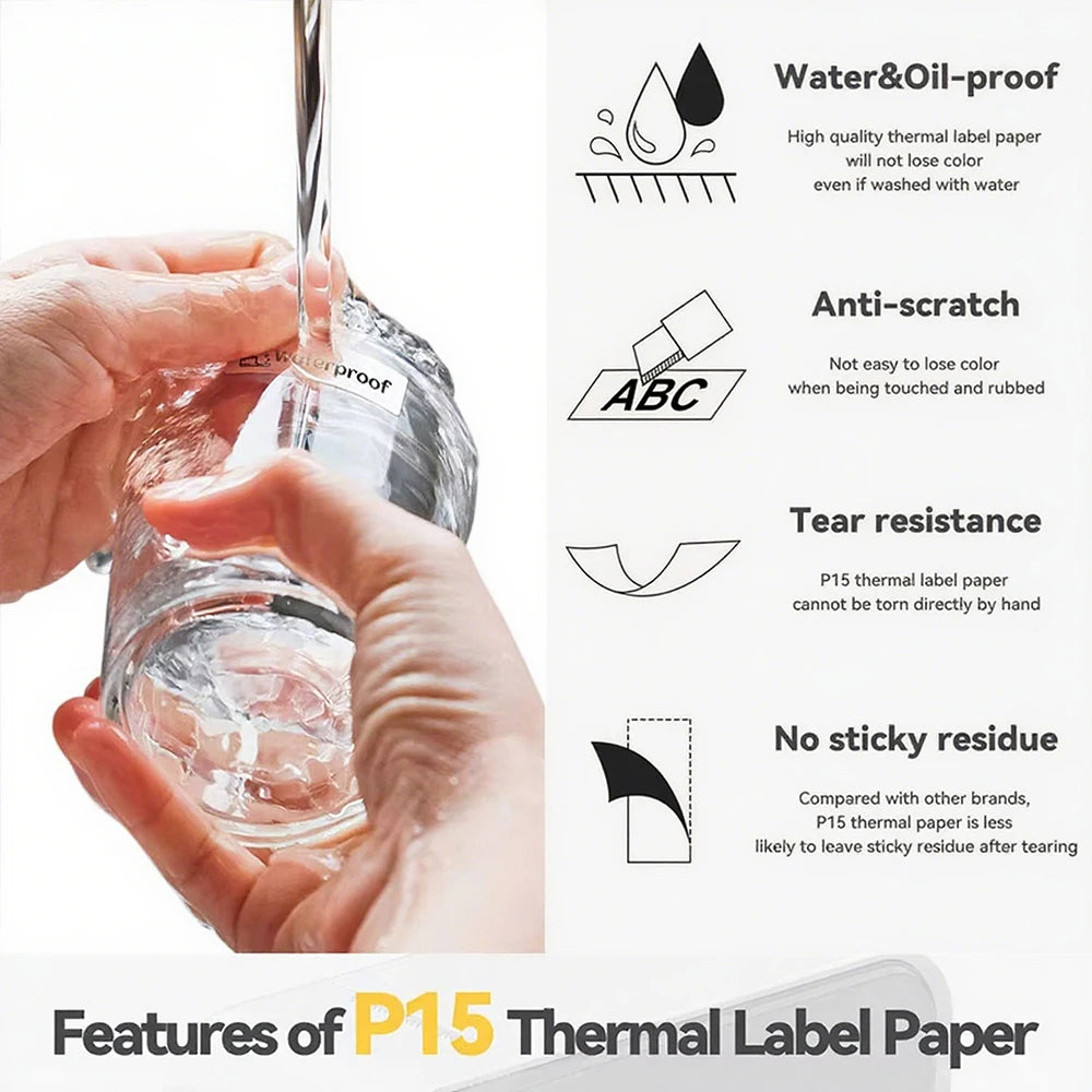 Marklife P15 Mini Bluetooth Thermal Label Printer – Inkless
