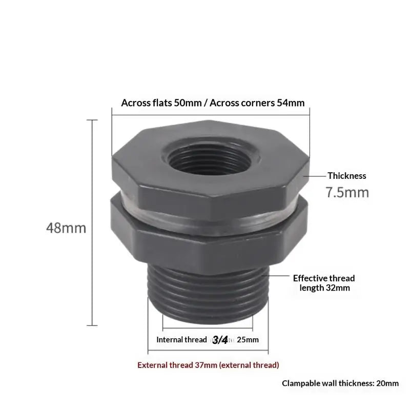 3/4 Inch Rainwater Diverter Kit – Bucket Valve Hose Fittings Rainwater Diverter Kit Nixie C 25MM
