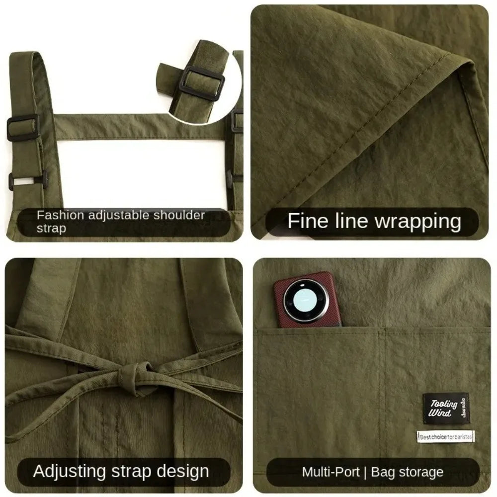 Professional Barber Apron – Waterproof, 2 Sizes, Large Pocket
