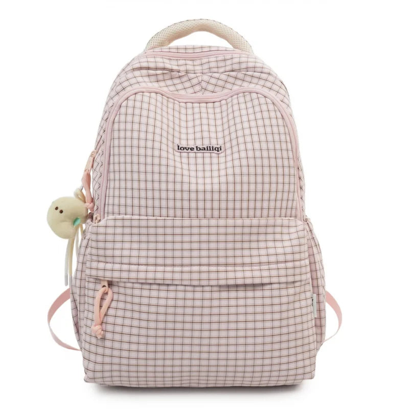 Nixie Plaid Backpack for Women – School & College Bag Women's Backpack Nixie