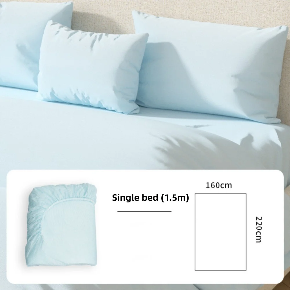Disposable Non-Woven Fitted Sheet – Travel Bed Cover Disposable Fitted Sheet Nixie Blue single beds