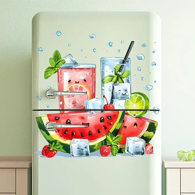 Summer Watermelon Wall Sticker – Kitchen Fridge Decal