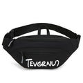 Large Capacity Nylon Waist Bag – Unisex Chest & Shoulder Pack Waist & Chest Bag Nixie Black