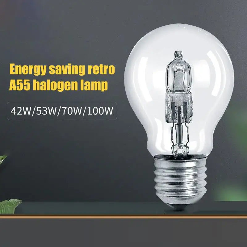 E27 A55 Halogen Bulb 28W–100W Warm White Downlight Spot Lamp Halogen Light Bulb Nixie