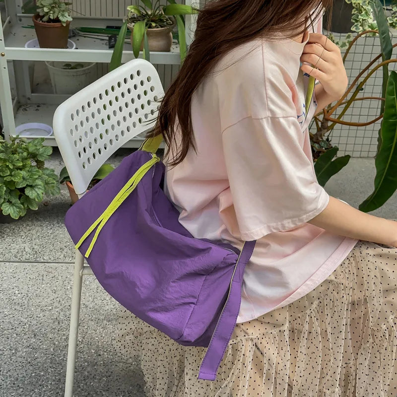 Nixie Dumpling Shoulder Bag – Large Capacity Nylon Commuter Shoulder Bag Nixie