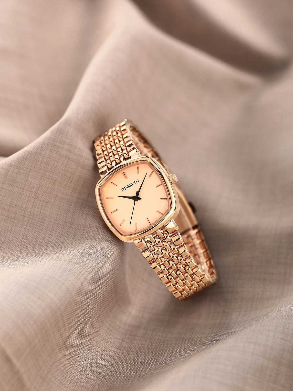 REBIRTH Women's Quartz Watch – Light Luxury Casual Style Women's Quartz Watch Nixie Rose