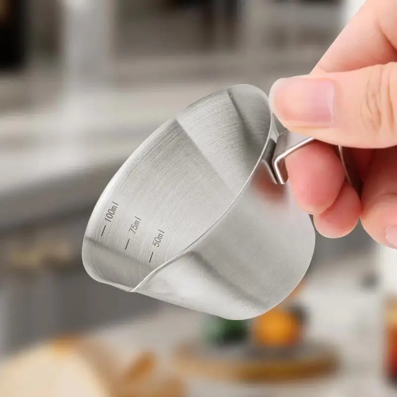 304 Stainless Steel Espresso Measuring Cup with Scale Mark Espresso Measuring Cup Nixie