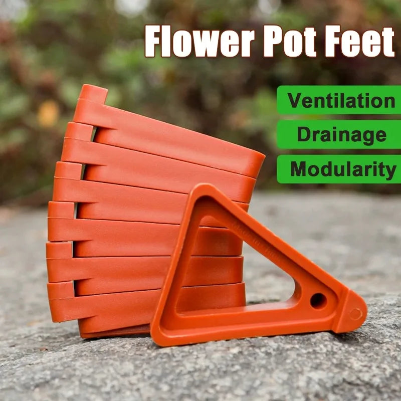 Plant Pot Feet Risers with Drainage Holes – 10 or 30 Pack Pot Risers Nixie
