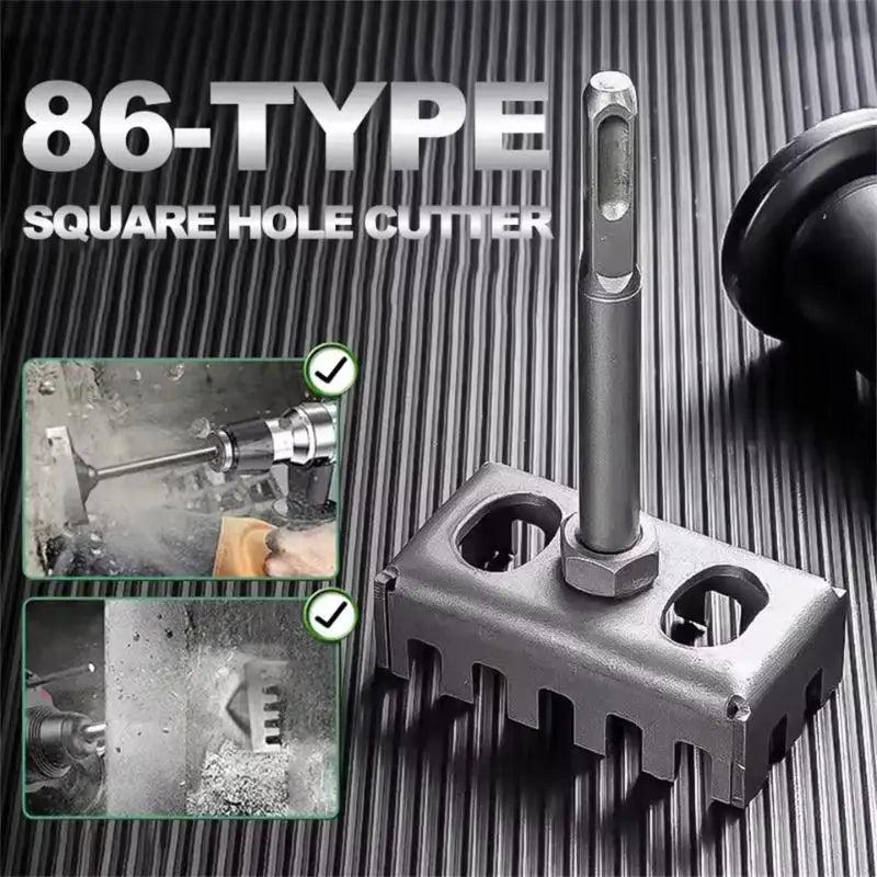 Square Drill Hole Opener – Wall Slotting Socket Tool