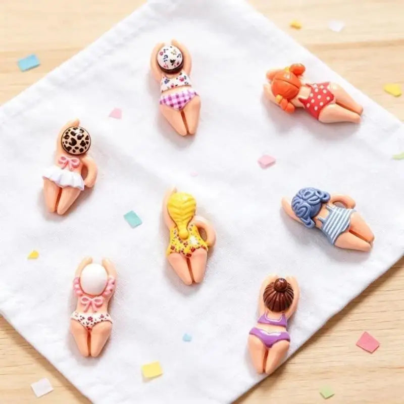 Mini Bikini Girl Resin Figurines 7/14pcs – DIY Craft Decor Resin Craft Figurines Nixie