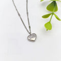 Heart Pendant Stainless Steel Choker Necklace for Women Pendant Necklace Nixie XL1338-24