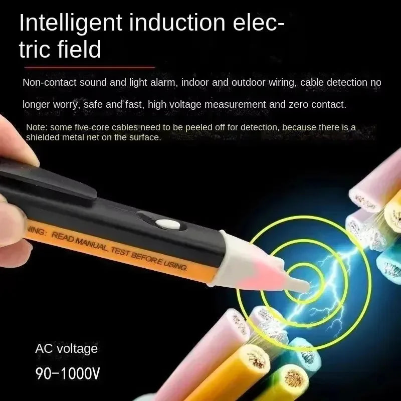 Non-Contact Voltage Tester Pen 90-1000V AC LED Indicator Voltage Tester Pen Nixie