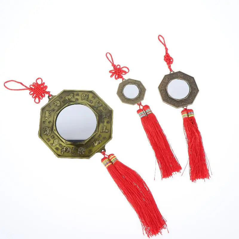 Feng Shui Bagua Mirror Yin Yang Zodiac Lucky Charm Decor Decorative Wall Mirror Nixie