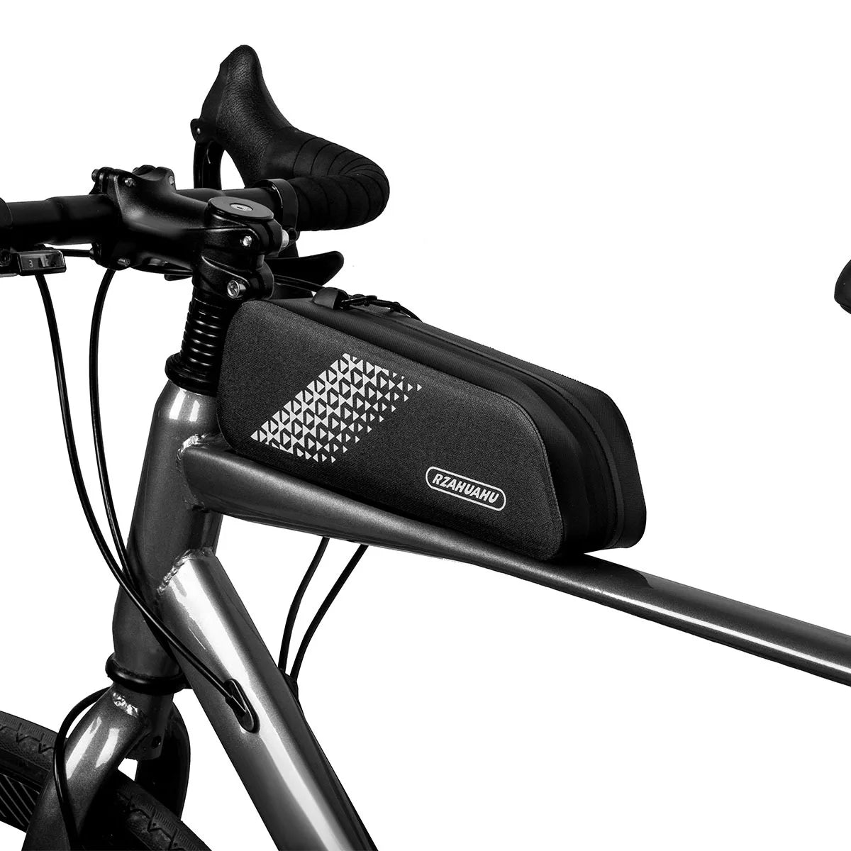 TPU Bike Top Tube Bag – Waterproof Ultralight Frame Bag Bicycle Frame Bag Nixie Black