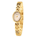 REBIRTH Women's Oval Mother-of-Pearl Quartz Watch | Steel Strap Women's Quartz Watch Nixie Gold