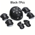 7-Piece Kids Protective Gear Set – Helmet, Knee & Elbow Pads Kids Protective Gear Nixie Black