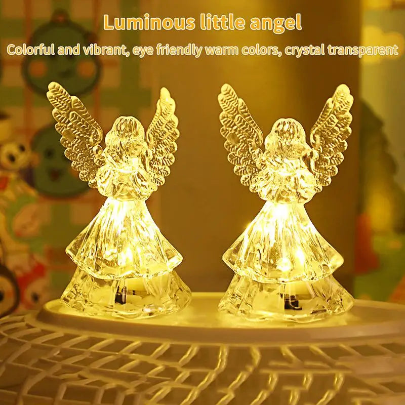 Nordic Angel LED Night Light | Colorful 3D Desk Figurine Lamp LED Night Light Nixie