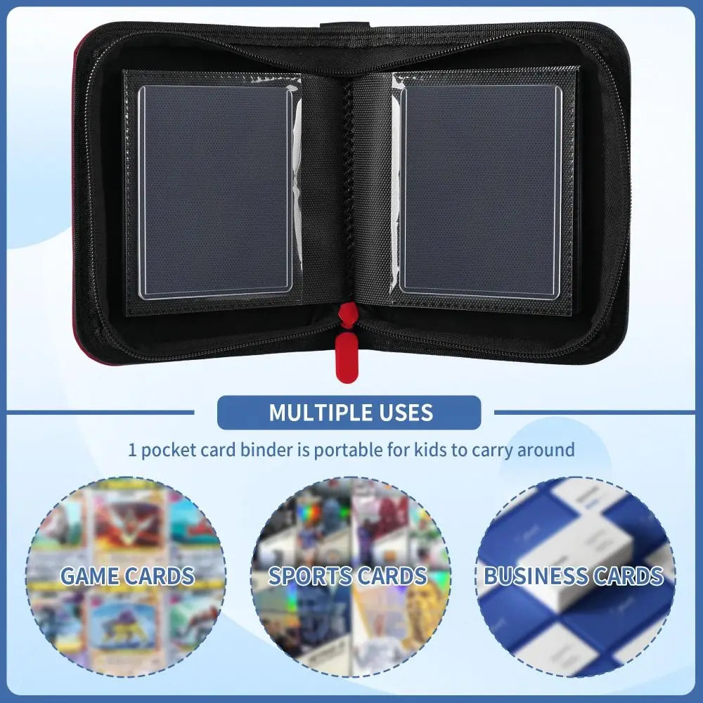 40-Pocket Mini Trading Card Binder – Diamond Leather Album Trading Card Album Nixie