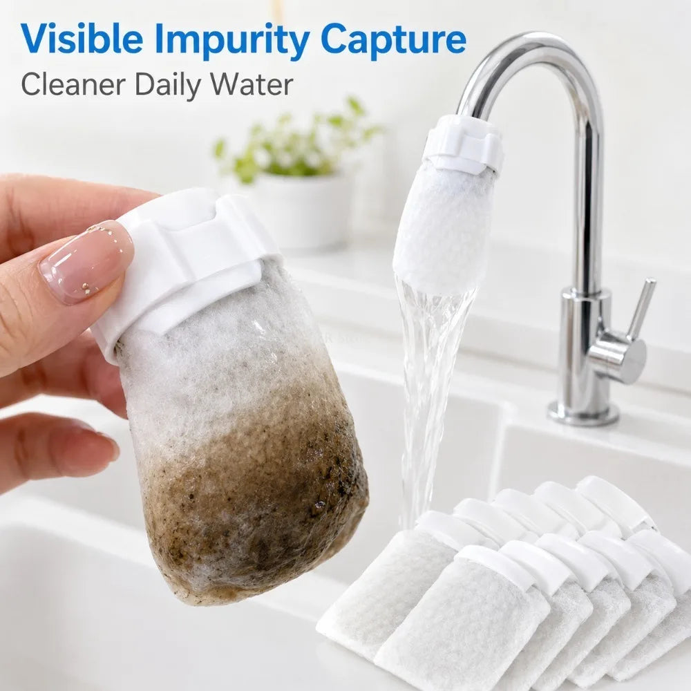 Cotton Faucet Filter Socks – Tap Water Strainer for Sediment & Rust Faucet Filter Sock Nixie