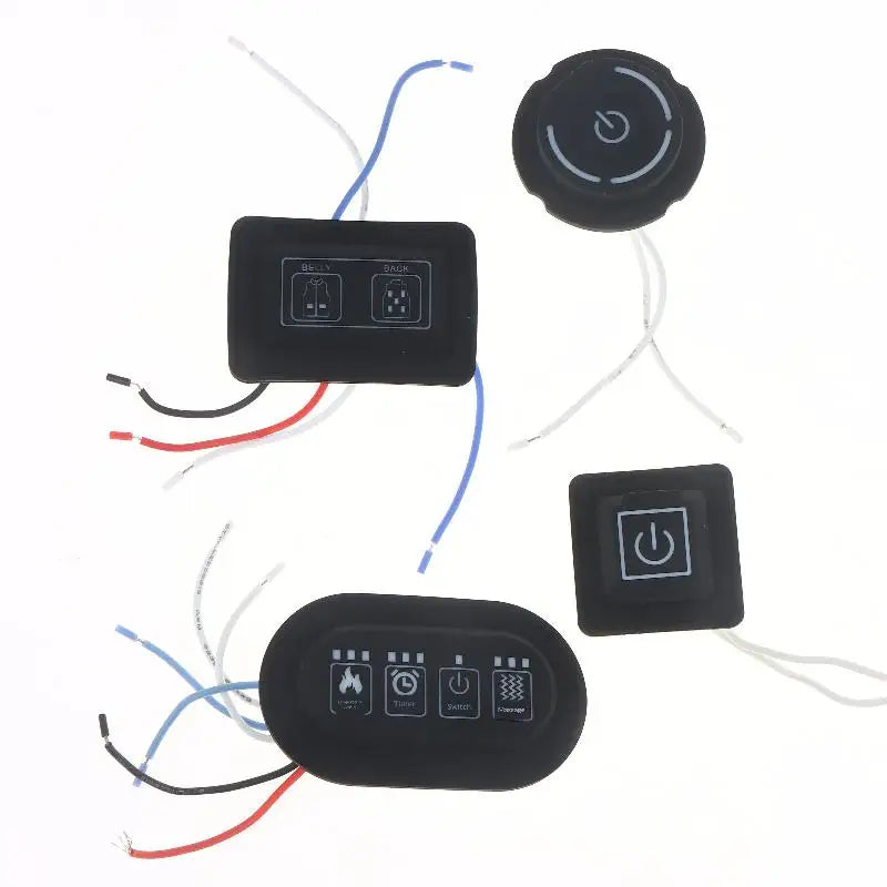 3-Speed Heated Vest Pants DIY Temperature Control Button Switch
