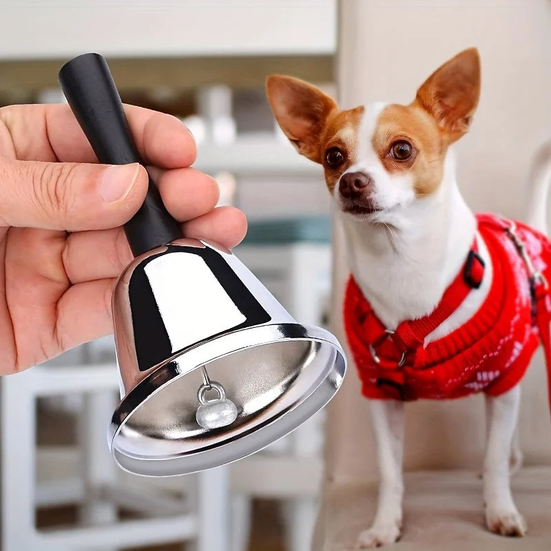 Silvery Steel Hand Bell – Loud Metal Bell for Class & Adults Metal Hand Bell Nixie