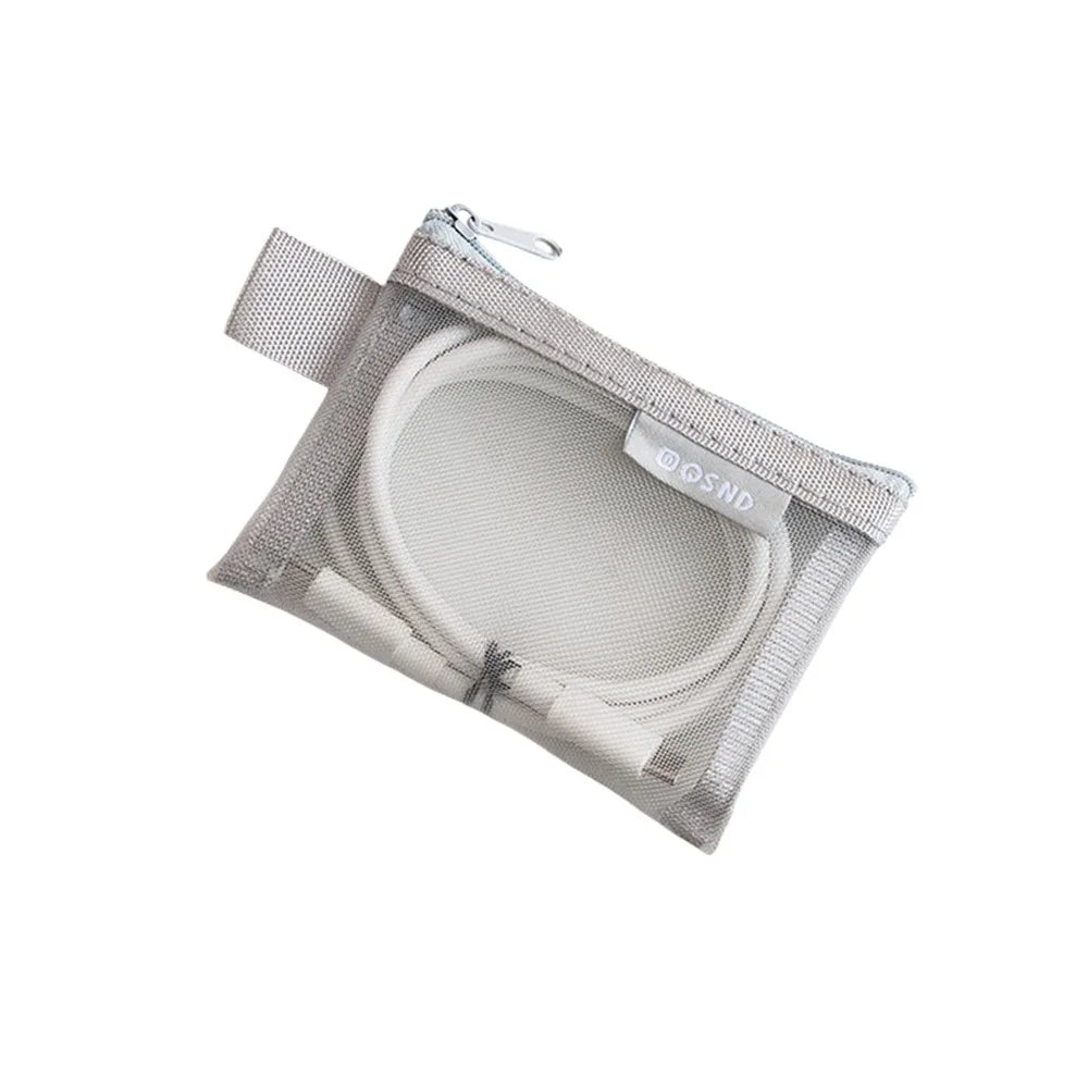 Mini Transparent Zipper Storage Bag – Cosmetic & Coin Pouch