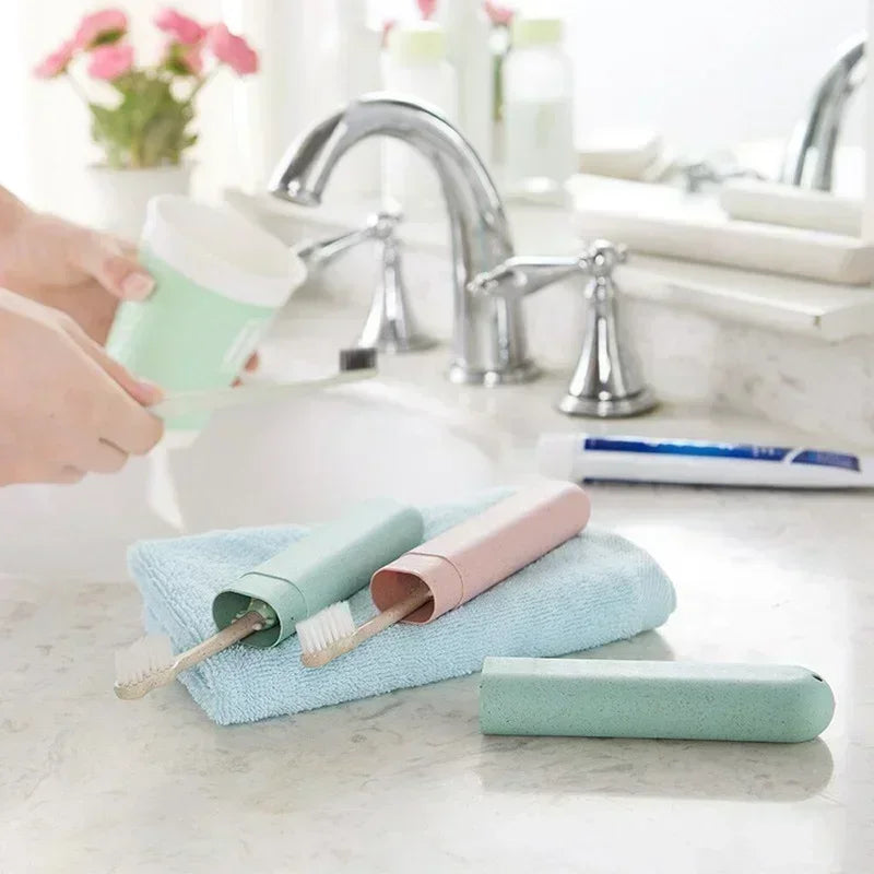 Portable Toothbrush Holder Case – Dustproof Travel Cover