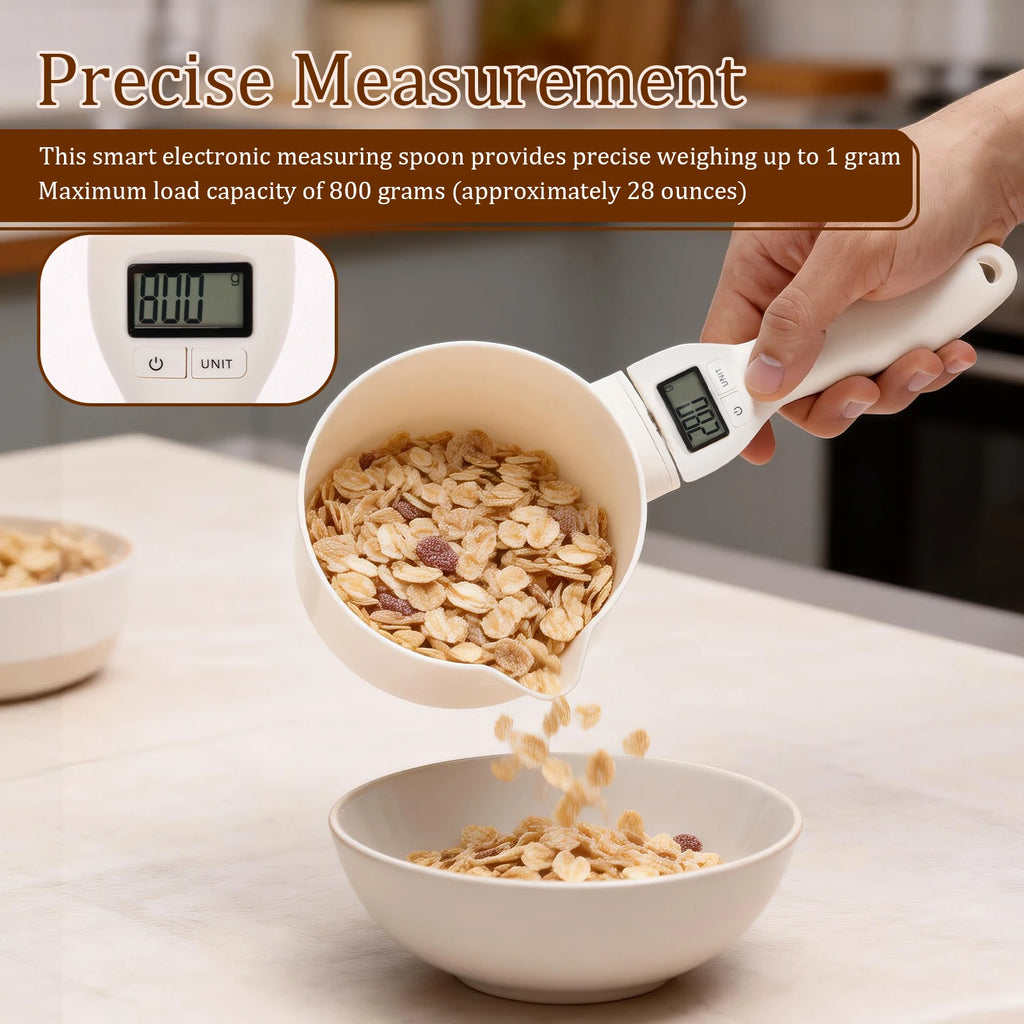 Nixie Digital Pet Food Scale Measuring Spoon – LCD 800g