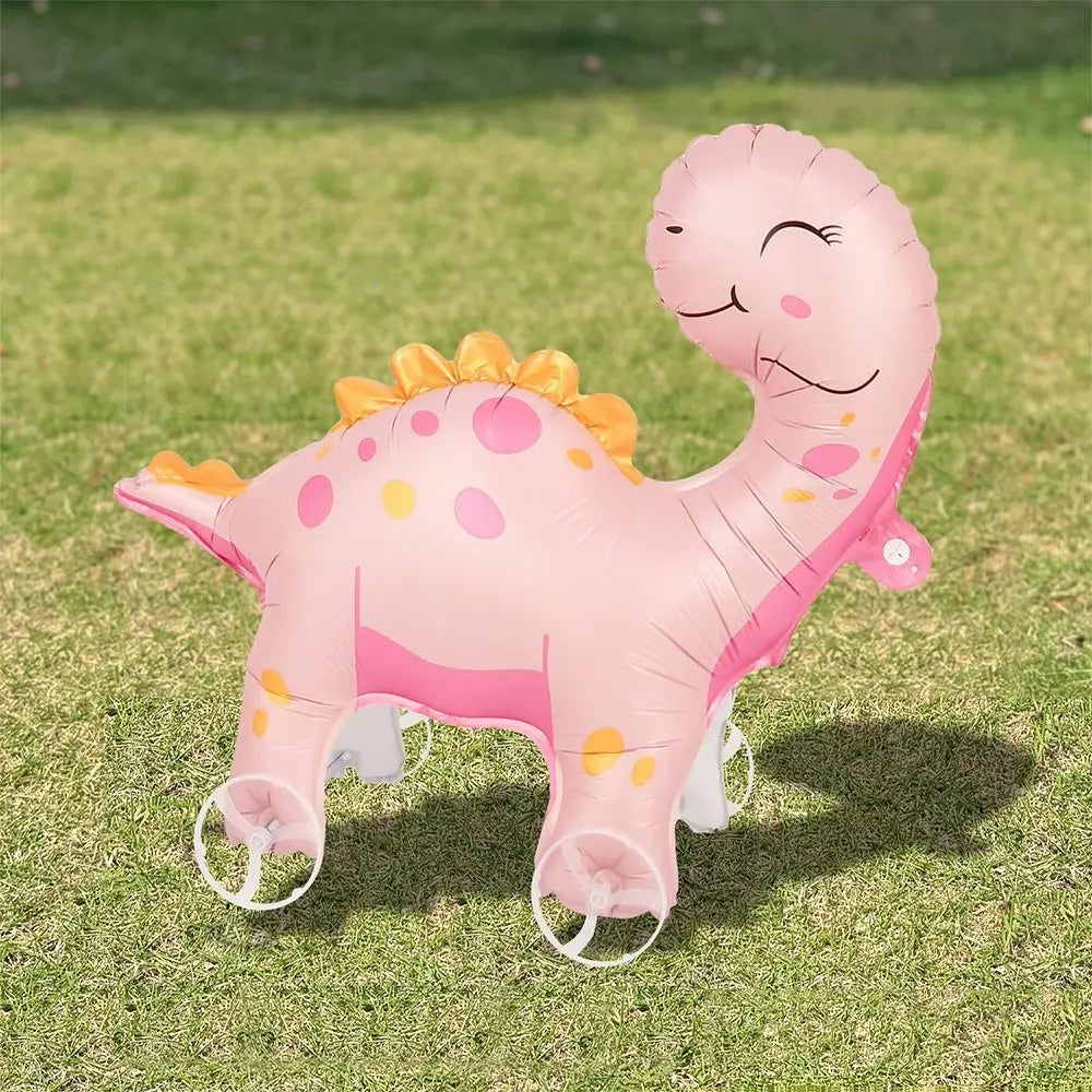 4D Dinosaur Walking Foil Balloon with Wheels | Party Décor Party Foil Balloon Nixie