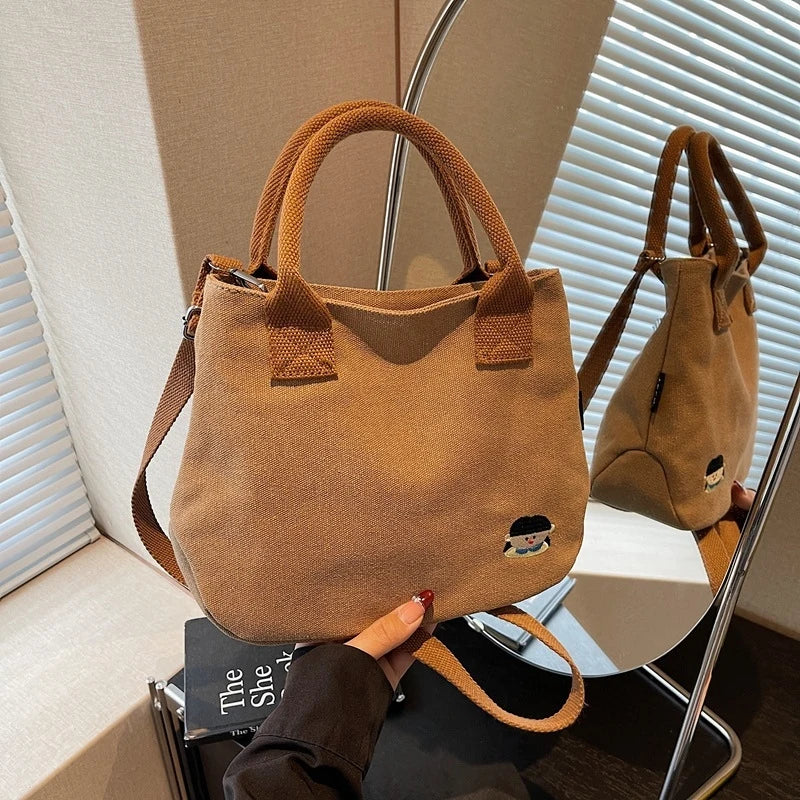 Women's Canvas Tote Bag – Trendy Casual Handbag for Daily Use Canvas Tote Bag Nixie