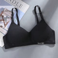 Women's Cotton Wire-Free Seamless Bra – Sports & Sleep Seamless Cotton Bra Nixie Black 70AB One Size