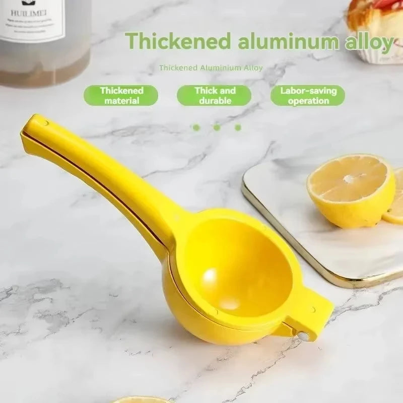 Manual Lemon Squeezer Clip – Mini Portable Aluminum Hand Juicer Citrus Hand Juicer Nixie