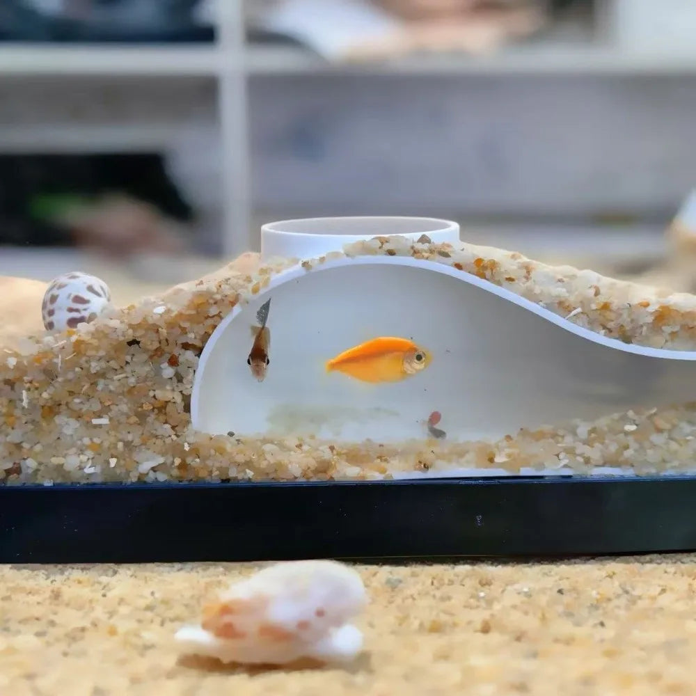 Aquarium Underground Tunnel Cave – Fish Tank Hideout Decor