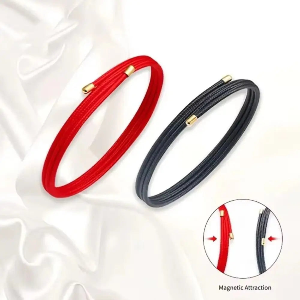 Multicolor Magnetic Rope Bracelet – Adjustable 51cm DIY Cord Magnetic Rope Bracelet Nixie