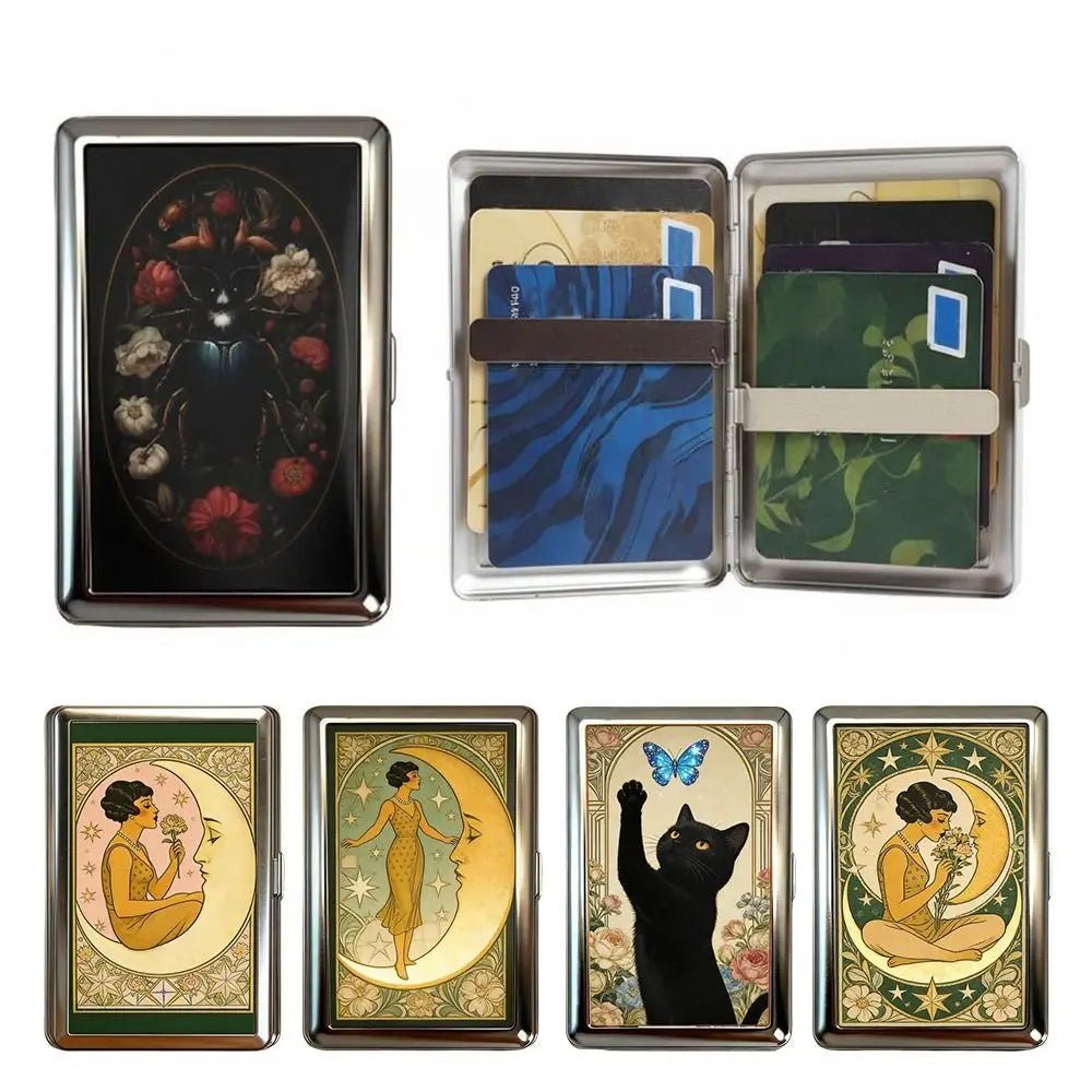 Vintage Metal Snap Card Case – ID & Business Card Holder