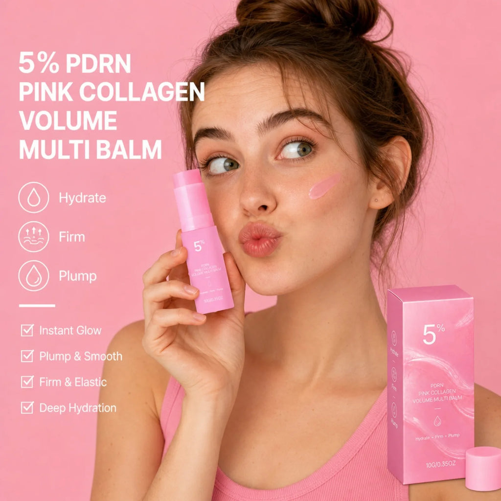 PDRN Pink Collagen Multi Balm Stick – Face, Lip & Eye Moisturizing Balm Stick Nixie