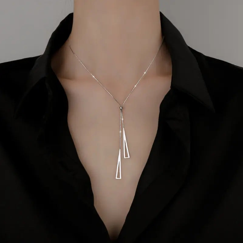 Women's Hip Hop Tassel Necklace – Adjustable Zinc Alloy Fashion Necklace Nixie