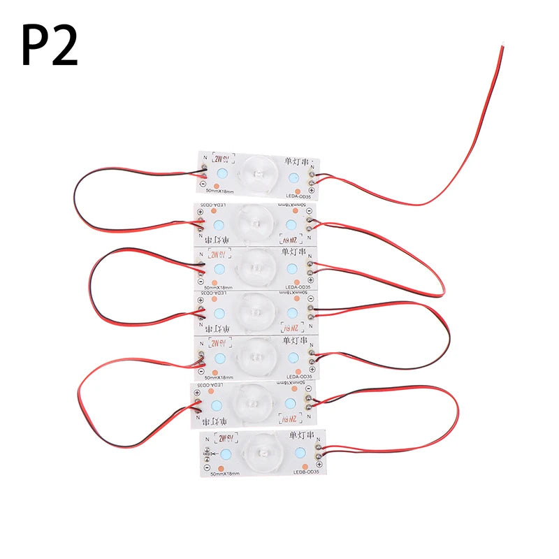 SMD LED Lamp Beads 3V 6V TV Backlight Strip Repair Kit 32–65" LED Repair Kit Nixie 6V convex lens