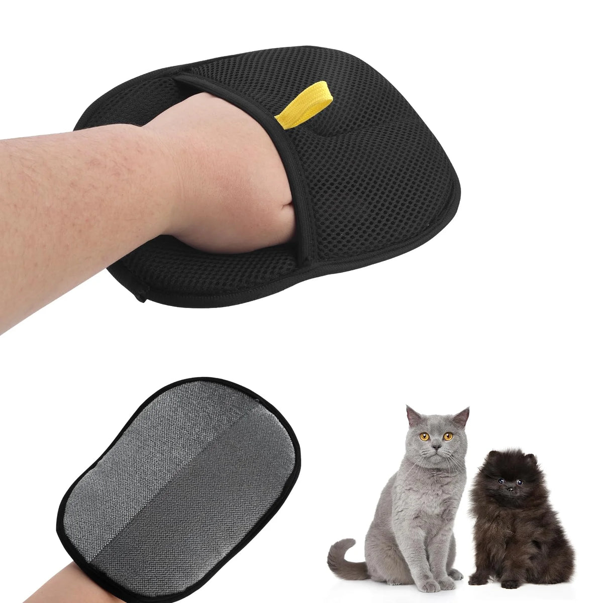 Reusable Pet Hair Removal Gloves – Double-Sided Grooming Pet Grooming Glove Nixie